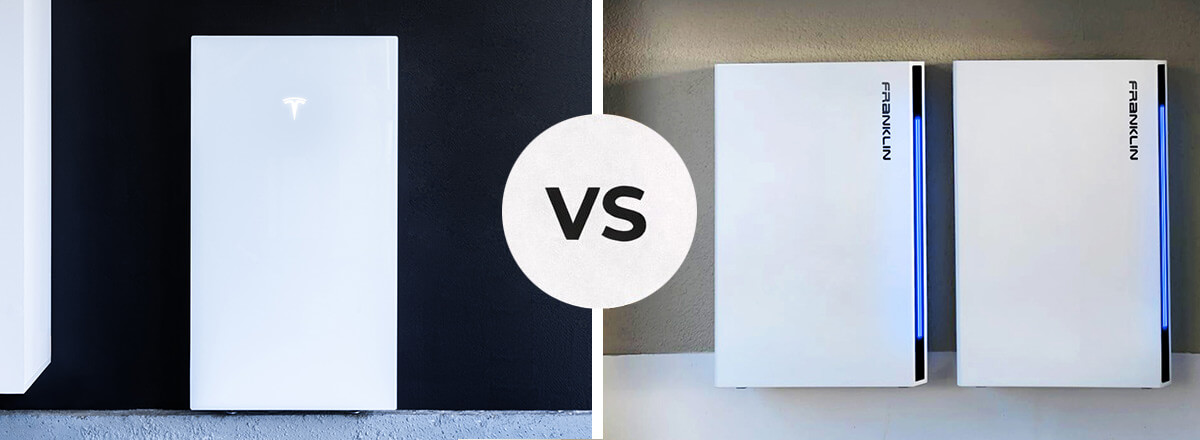Comparison of Tesla Powerwall and FranklinWH home battery systems for residential energy storage